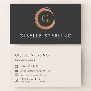 Psychologist Modern Minimalist Business Card