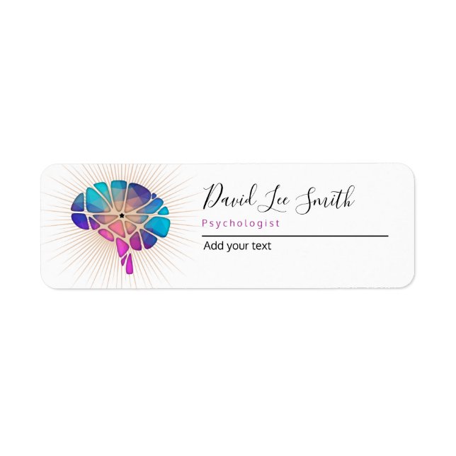Psychologist / Neurologist Return Address Label (Front)
