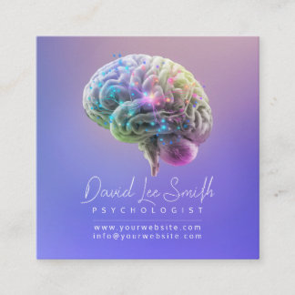 Psychologist / Neurologist Square Business Card