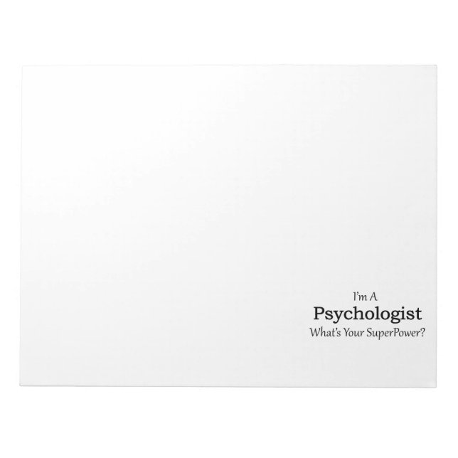 Psychologist Notepad (Front)