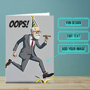 Psychologist or Counsellor Freudian Slip Birthday Card