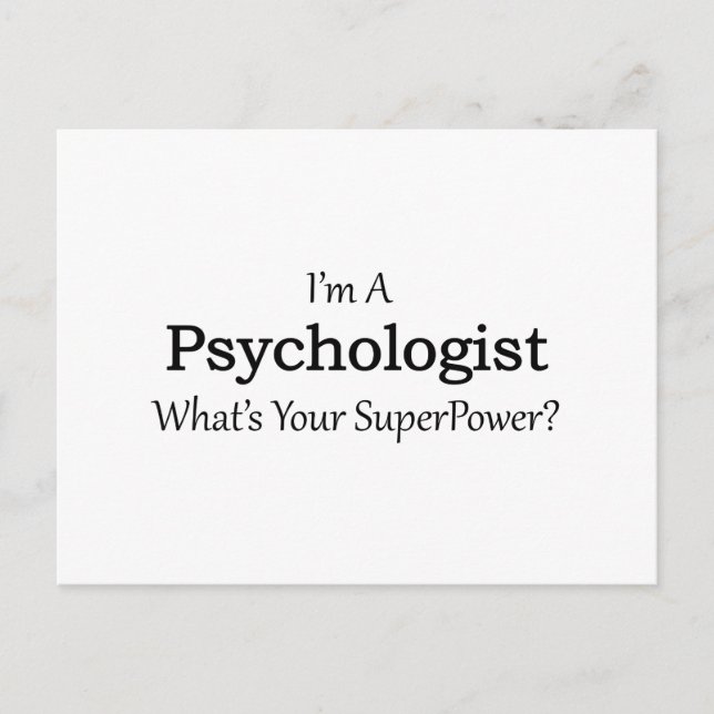 Psychologist Postcard (Front)