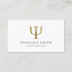 Psychologist Psi Symbol Business Card