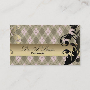 Psychologist & Psychiatrist Business Card - Floral