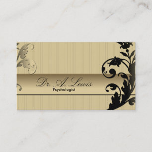 Psychologist & Psychiatrist Business Card - Floral