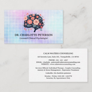 Psychologist Psychotherapy Counsellor Business Card