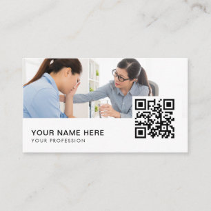 psychologist QR Code  Business Card