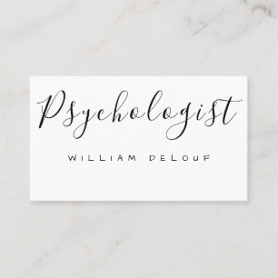 Psychologist Therapist Metal Health Business Card