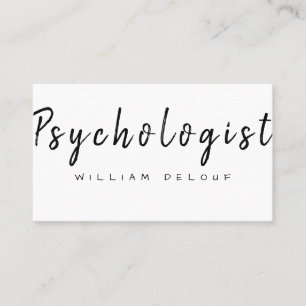 Psychologist Therapist Metal Health Business Card