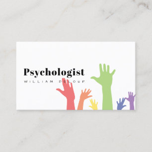 Psychologist Therapist Metal Health Business Card