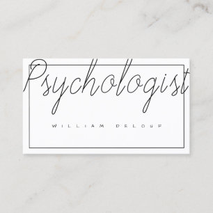 Psychologist Therapist Metal Health Business Card