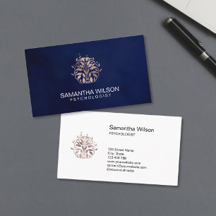 Psychologist Therapy Counsellor Psychiatrist Brain Business Card