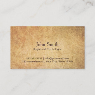 Psychologist Vintage Appointment Card