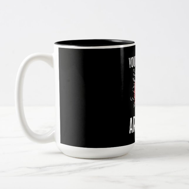 Psychologist Your Feelings Are Valid Two-Tone Coffee Mug (Left)