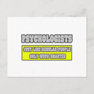 Psychologists...Much Smarter Postcard
