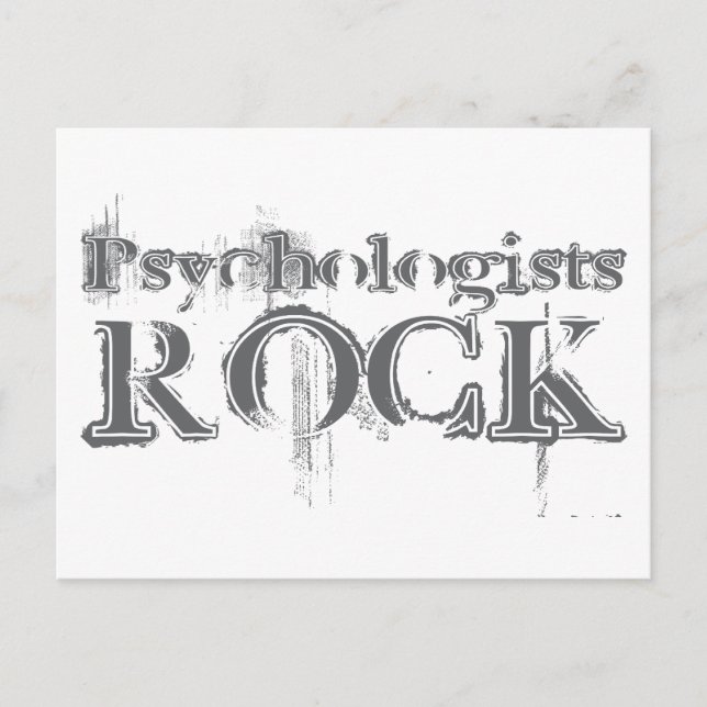 Psychologists Rock Postcard (Front)