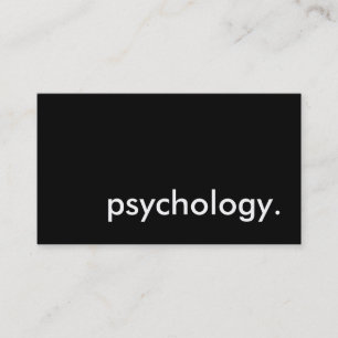 psychology. business card
