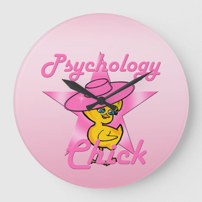 Psychology Chick #8 Large Clock (Front)
