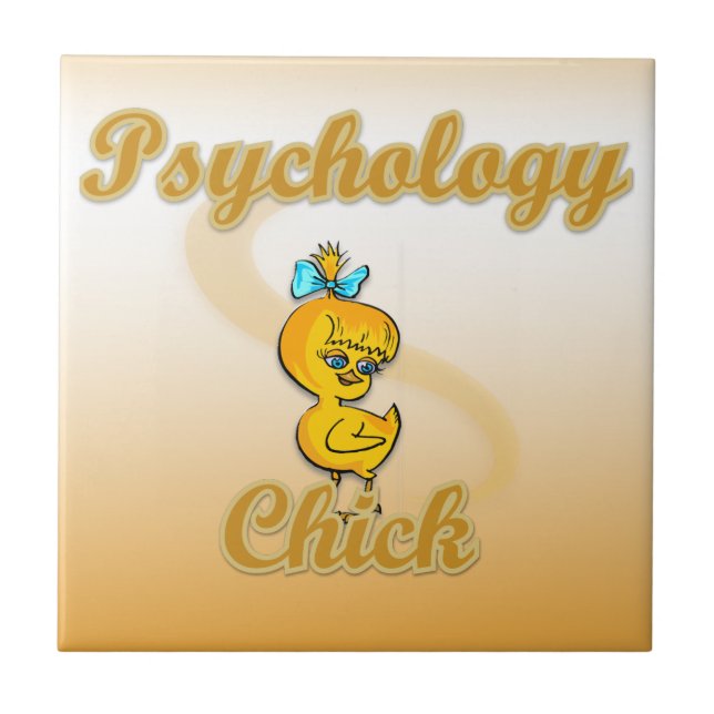Psychology Chick Ceramic Tile (Front)