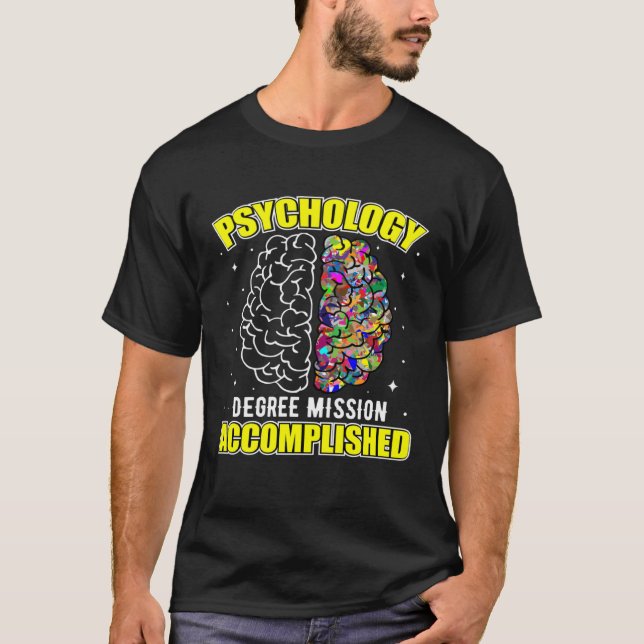 Psychology Degree School Psychologist Student Grap T-Shirt (Front)