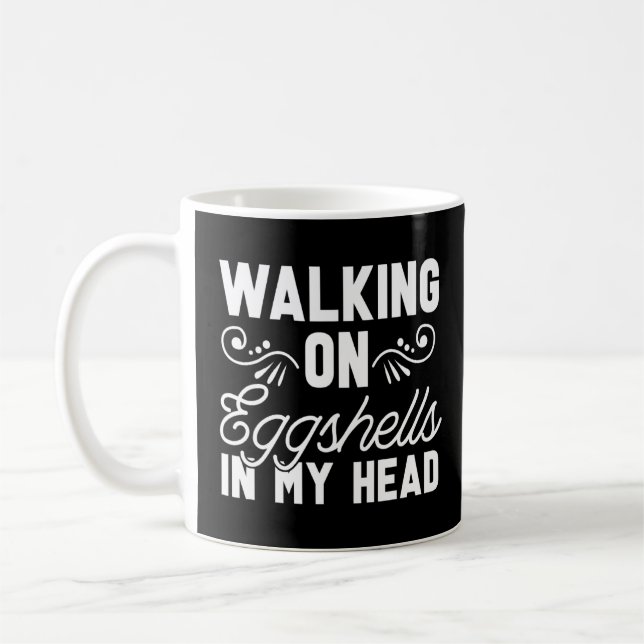Psychology Eggshells Psychologist - Mental Health  Coffee Mug (Left)