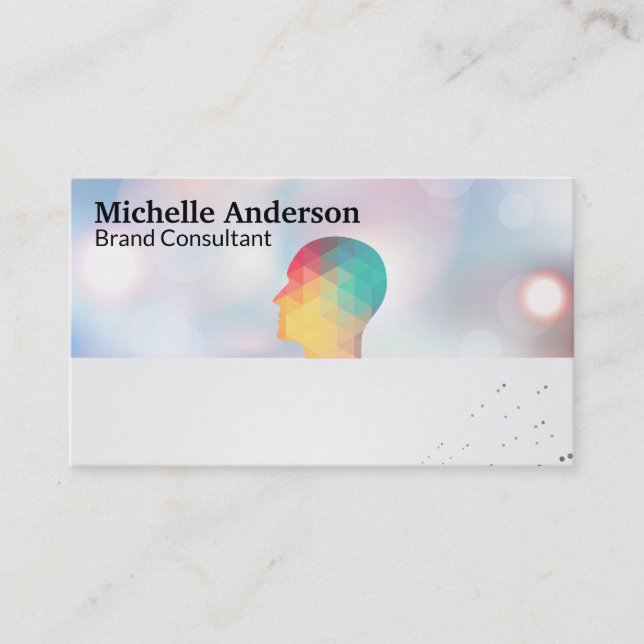 Psychology | Geometric Business Card (Front)