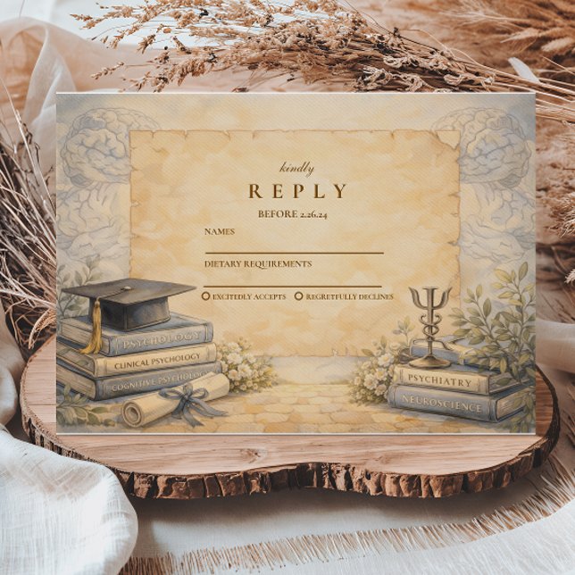 Psychology Graduation RSVP Card (Creator Uploaded)
