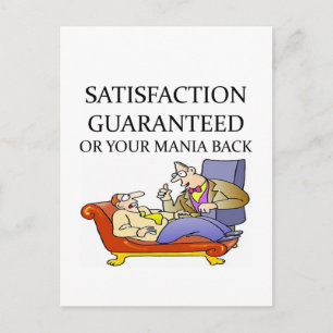 PSYCHOLOGY joke Postcard
