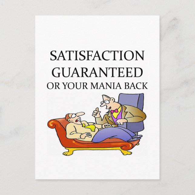 PSYCHOLOGY joke Postcard (Front)