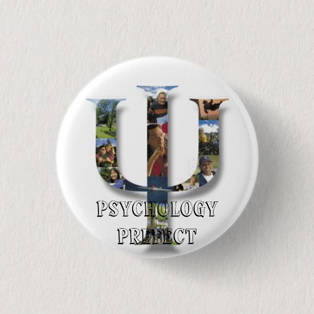 Psychology Prefect 3 Cm Round Badge (Front)