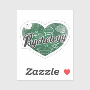 Psychology Retro Heart Blackboard Love