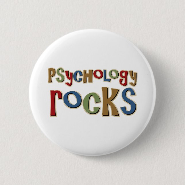Psychology Rocks 6 Cm Round Badge (Front)