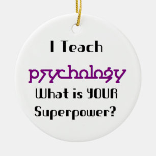 psychology teach ceramic ornament