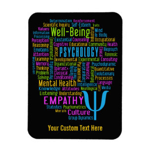 PSYCHOLOGY Word Cloud custom magnet