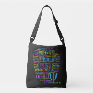 PSYCHOLOGY Word Cloud custom name bags