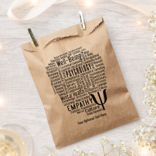 PSYCHOLOGY Word Cloud custom text Favour Bag