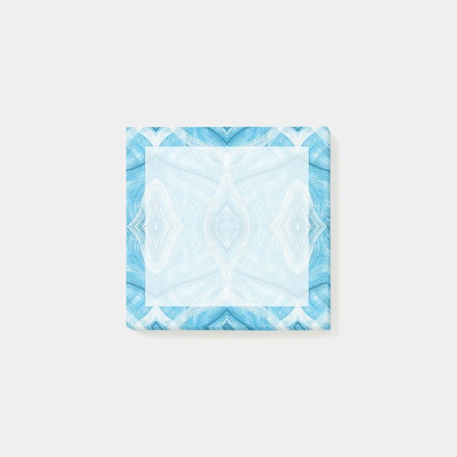 Psychomachia Blue Abstract Watercolor Art Post-it Notes (Front)