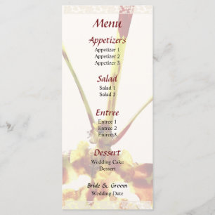 Psychopsis Mendenhall Hildos Orchid Wedding Menu
