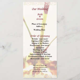 Psychopsis Mendenhall Hildos Wedding Program