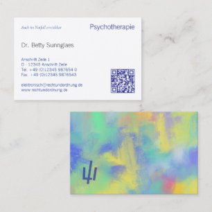 Psychotherapie Psychologie Business Card