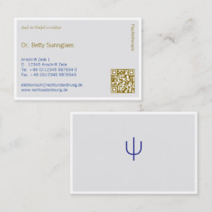 Psychotherapie Psychologie Business Card