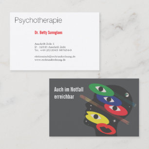 Psychotherapie Psychologie Business Card