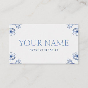 Psychotherapist Family Counsellor Elegant Classy  Business Card