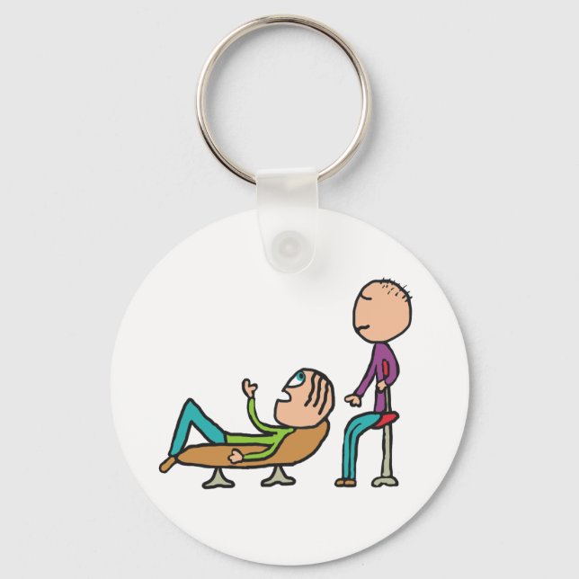 Psychotherapy Counselling and Therapy Key Ring (Front)