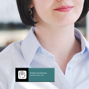 Psychotherapy Mental Health Office Staff Name Tags