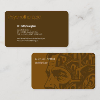 Psychotherapy Psychology Business Card