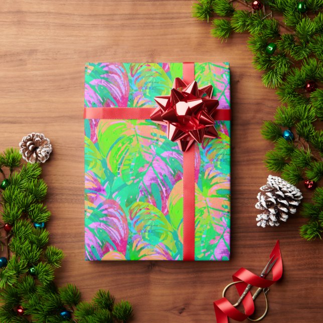 Psychotic Psychedelic Alien Jungle Wrapping Paper (Holiday Gift)