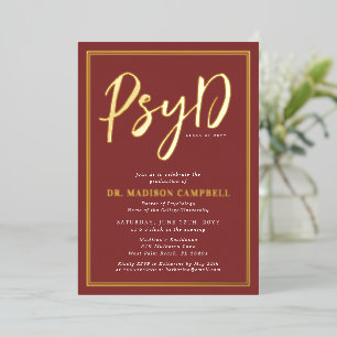 PsyD Doctor Of Psychology Graduation Party