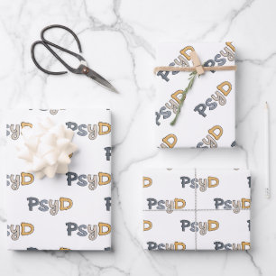 PsyD Doctor of Psychology Psychologist Wrapping Paper Sheet