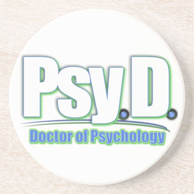 PsyD LOGO2 DOCTOR OF PSYCHOLOGY Coaster (Front)